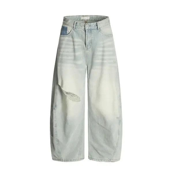 Vintage Men's loose punk ripped distressed washed scimitar jeans Size US 32 / EU 48 - 1 Thumbnail