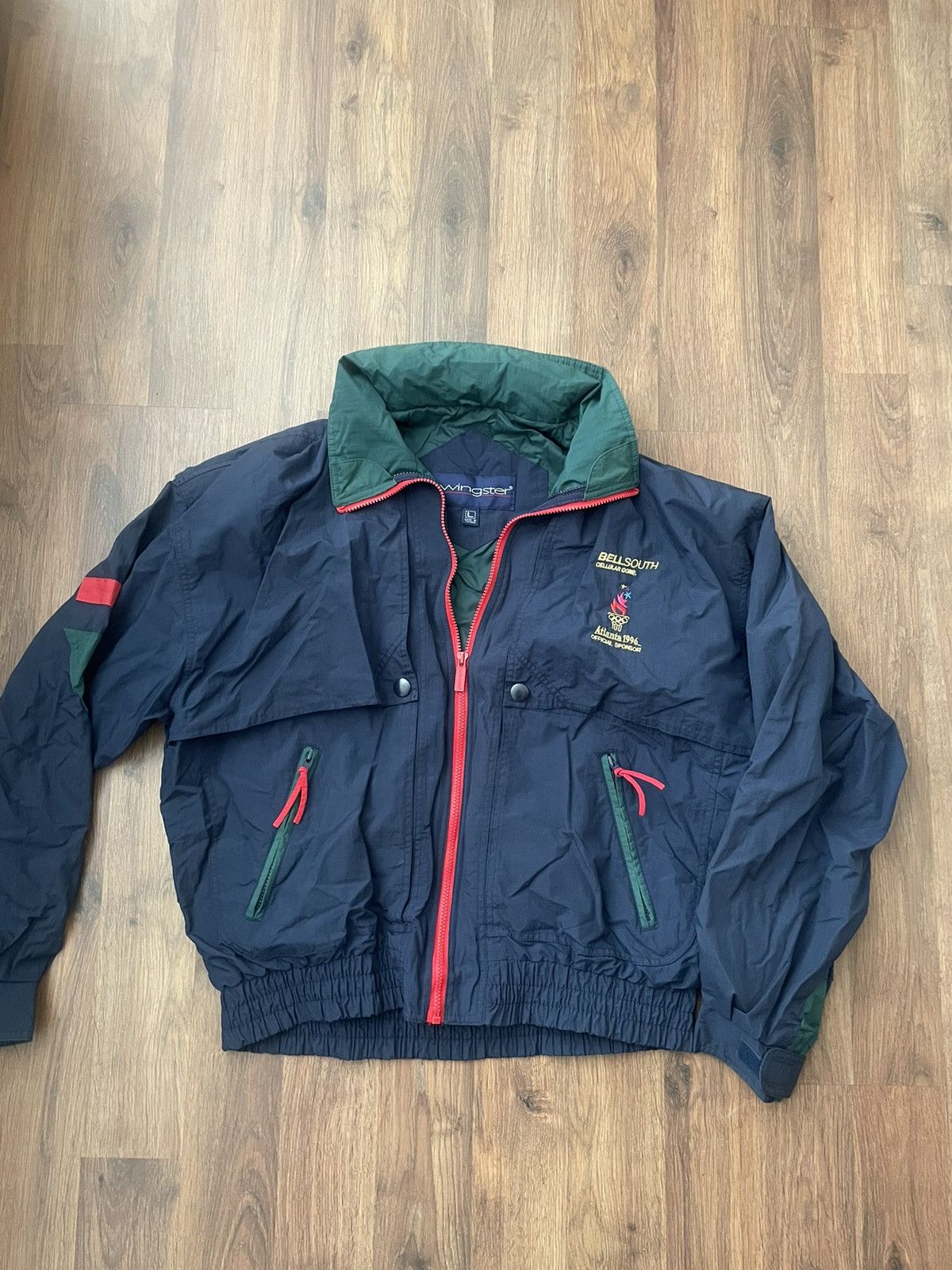 USA Olympics × Vintage 96’ Bellsouth Olympic USA Windbreaker Size US L / EU 52-54 / 3 - 1 Thumbnail