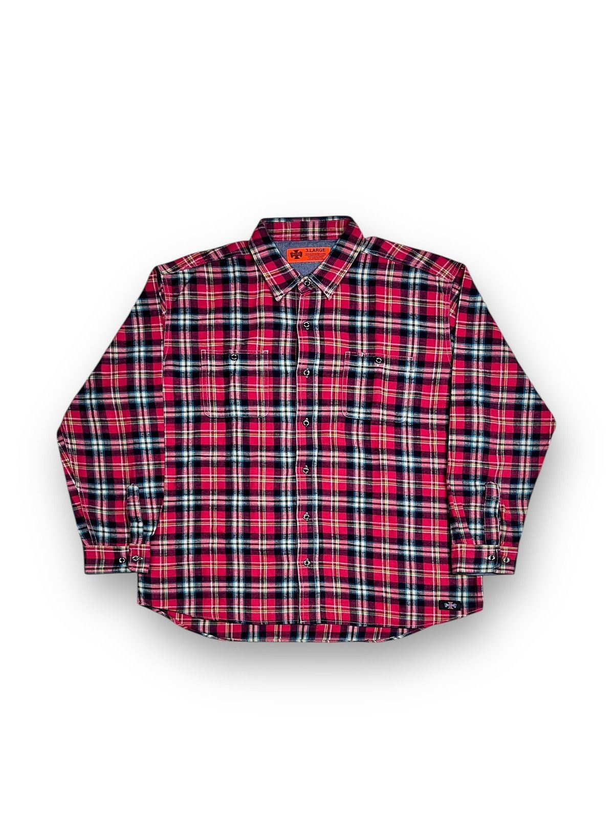 Vintage Y2K Open Dich Double Pocket Vintage Plaid Outer Flannel Size US XXL / EU 58 / 5 - 1 Thumbnail