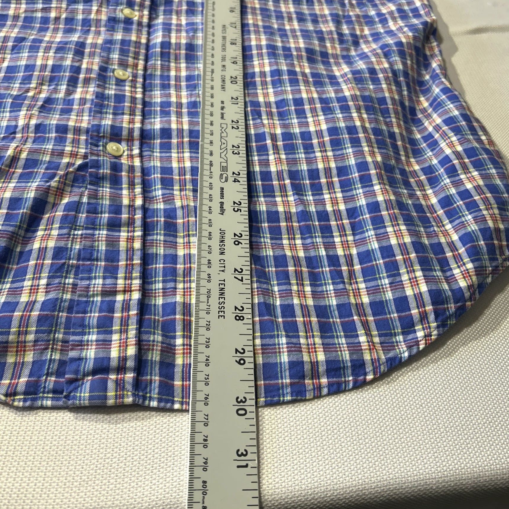 Polo Ralph Lauren Polo Ralph Lauren Shirt Mens L Blue Plaid Oxford Button-Down Button-Up Casual Business Size US L / EU 52-54 / 3 - 5 Thumbnail