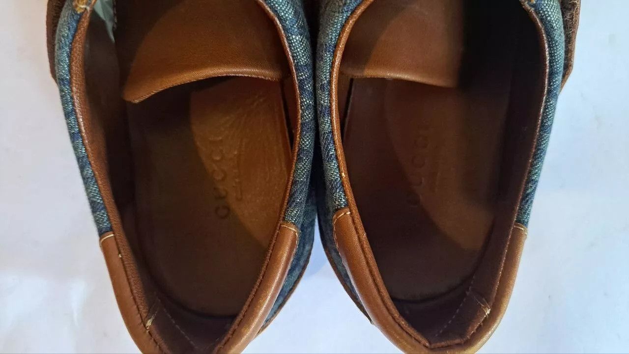 Gucci Gucci sneackers Denim Leather Double Strap Size US 7.5 / IT 37.5 - 5 Thumbnail