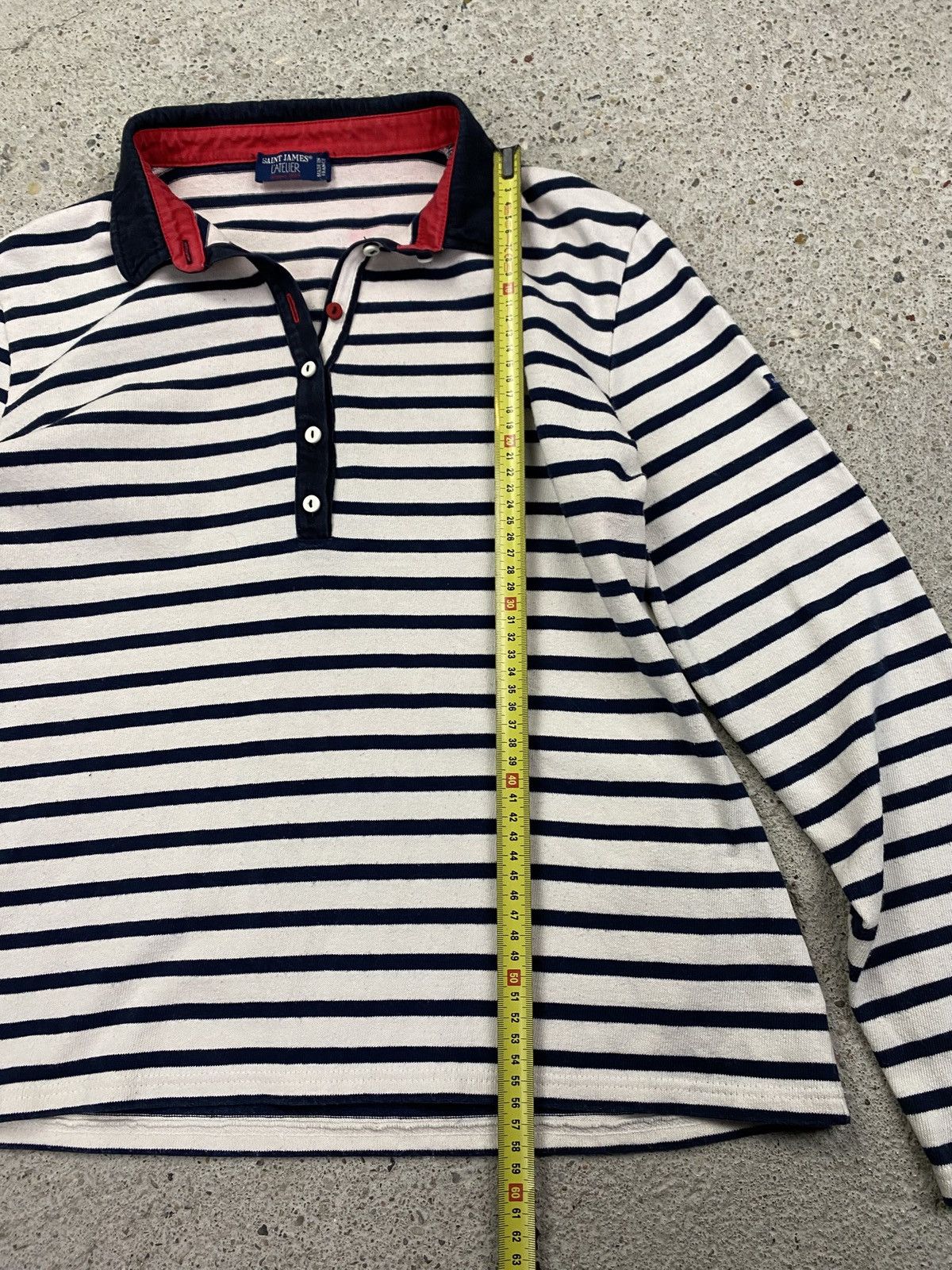 Saint James Saint James l atelier longleeve Polo T-shirt shirt stripes Size L / US 10 / IT 46 - 11 Thumbnail