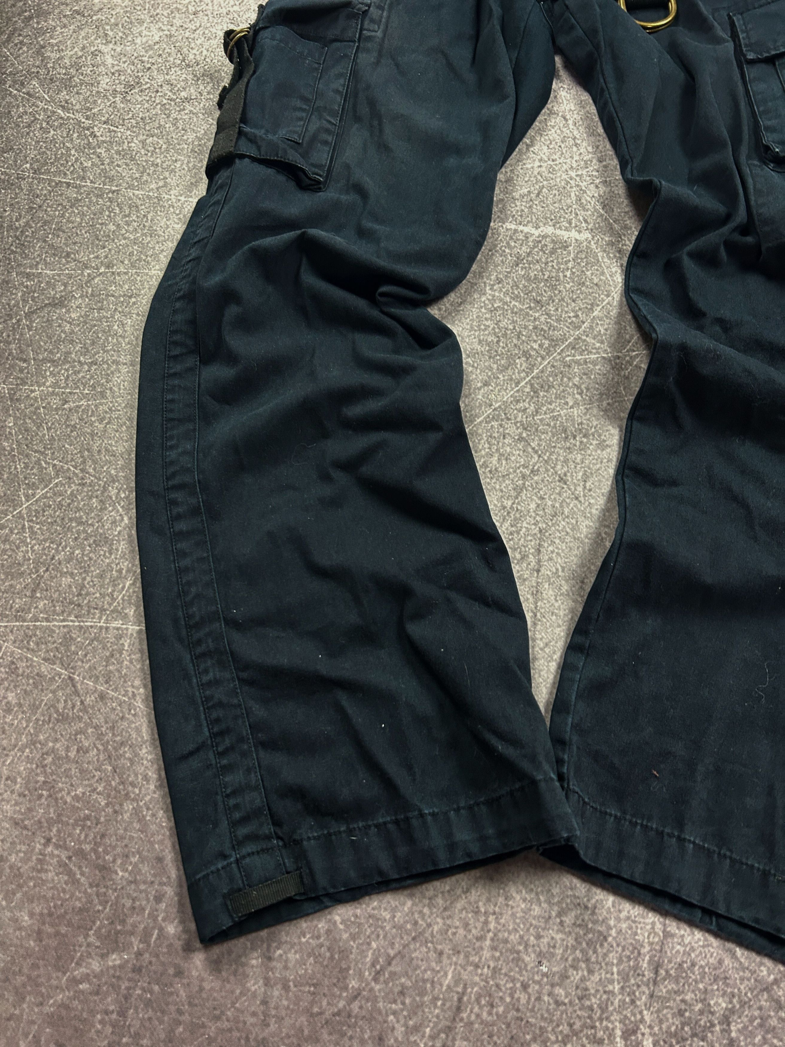 Hysteric Glamour Rick Owens Raf Simons Balenci Style Washed Cargo Jeans 90s Size US 34 / EU 50 - 2 Thumbnail