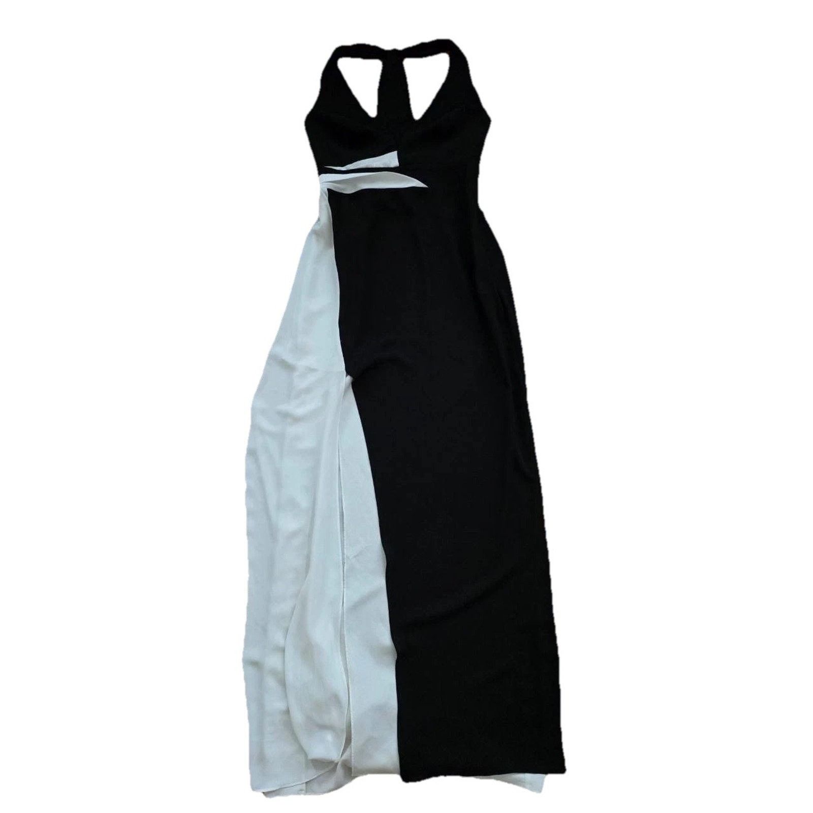 Halston Heritage Halston Black/White Maxi Prom Dress Size 2 A001772 Size XS / US 0-2 / IT 36-38 - 2 Thumbnail