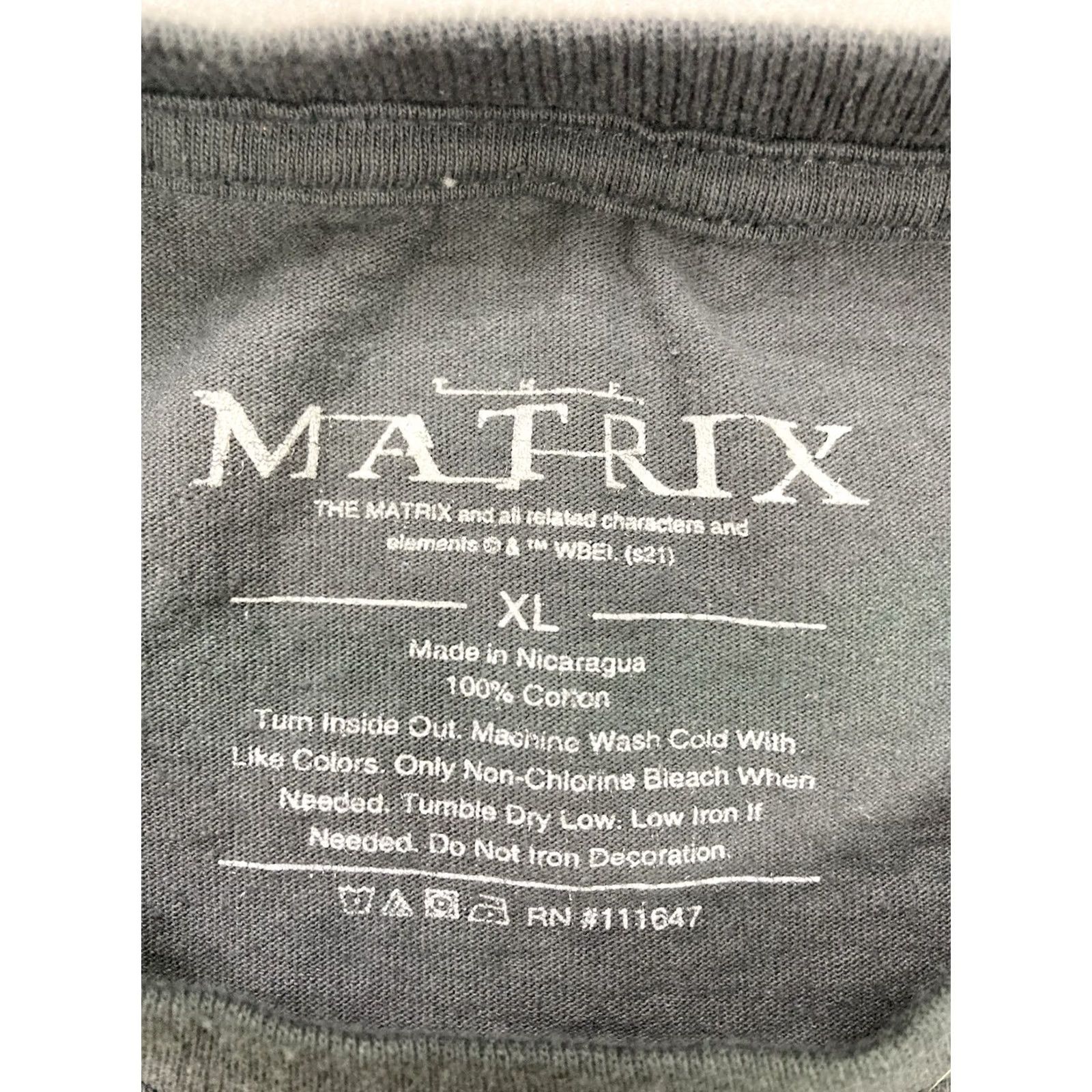 Vintage Matrix Graphic T-shirt Men XL Gray Short Sleeve Size US XL / EU 56 / 4 - 4 Thumbnail