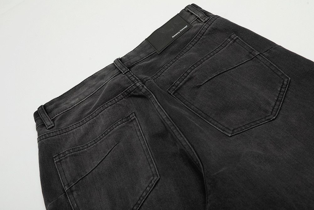 Vintage American retro whiskered washed distressed straight jeans Size US 32 / EU 48 - 5 Thumbnail