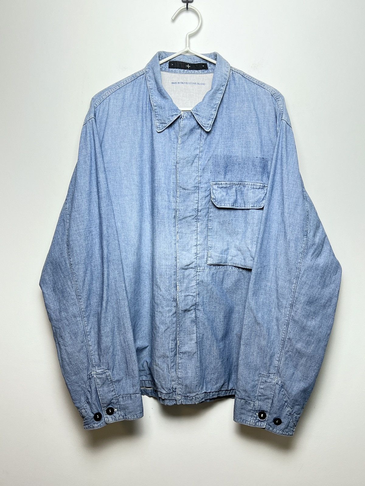Stone Island stone island work overshirt osti marina y2k Size US L / EU 52-54 / 3 - 1 Thumbnail