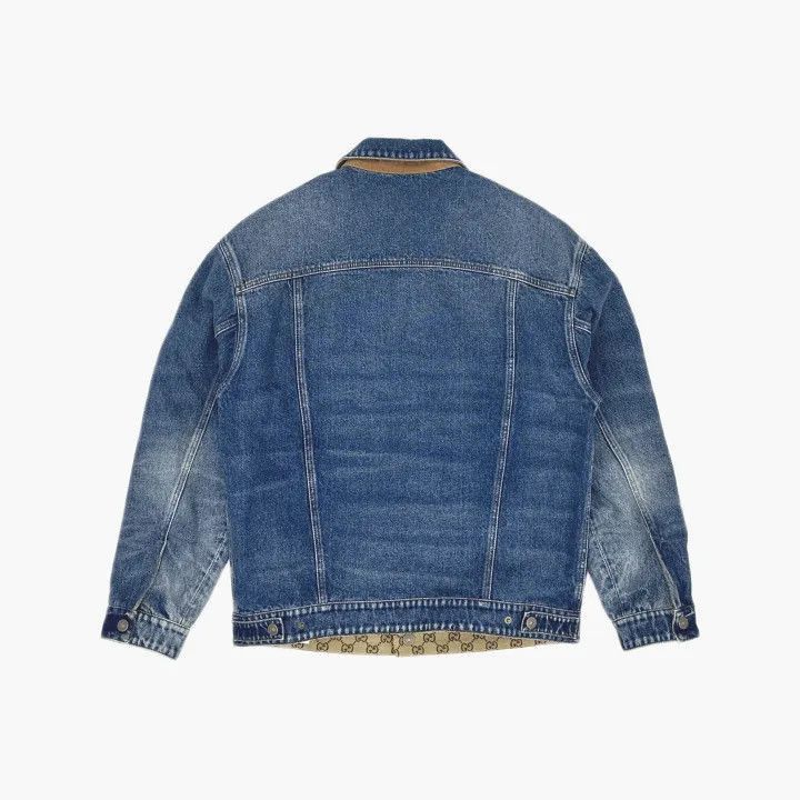 Gucci Gucci SS23 Logo Vintage Denim Jacket-2507 Size US M / EU 48-50 / 2 - 2 Thumbnail