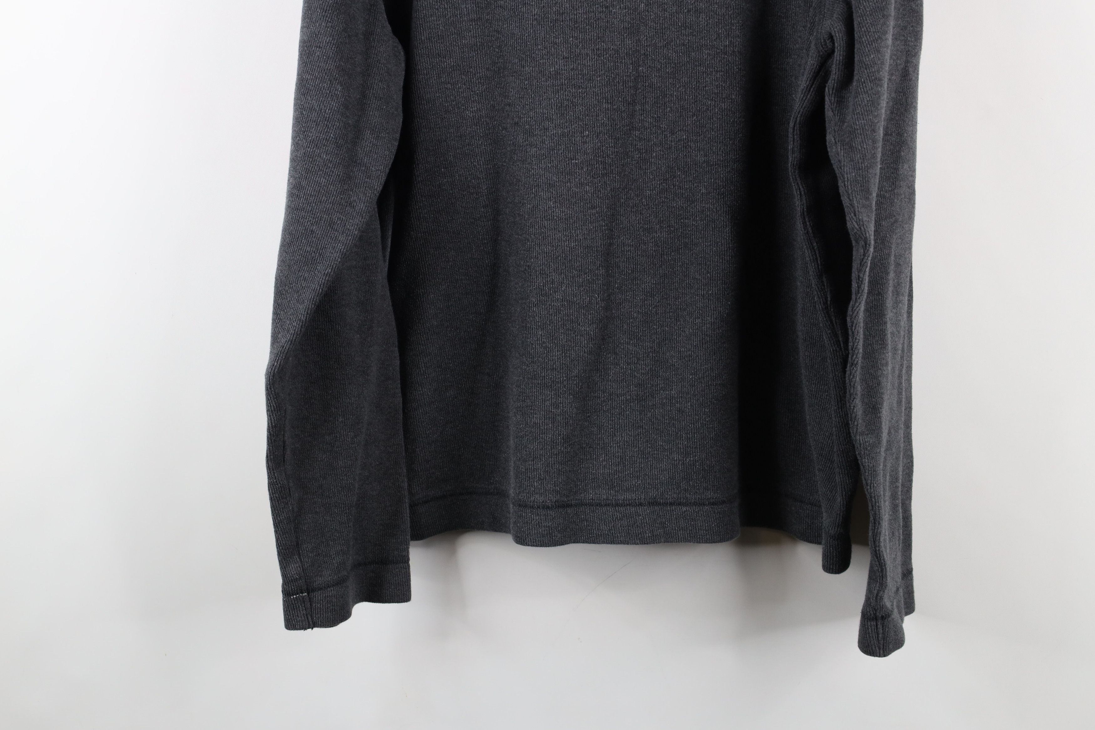 Gap × Vintage Vintage 90s Y2K Gap Ribbed Knit Long Sleeve T-Shirt Gray Size US M / EU 48-50 / 2 - 11 Thumbnail