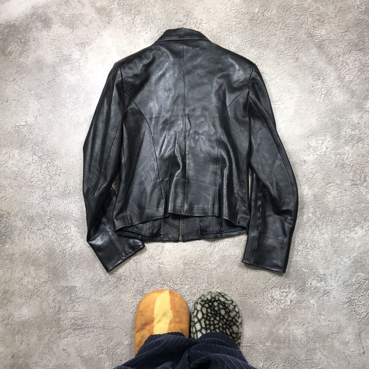 Vintage Vintage Y2K Black Leather Jacket Streetwear Grunge 90s M Size M / US 6-8 / IT 42-44 - 6 Thumbnail