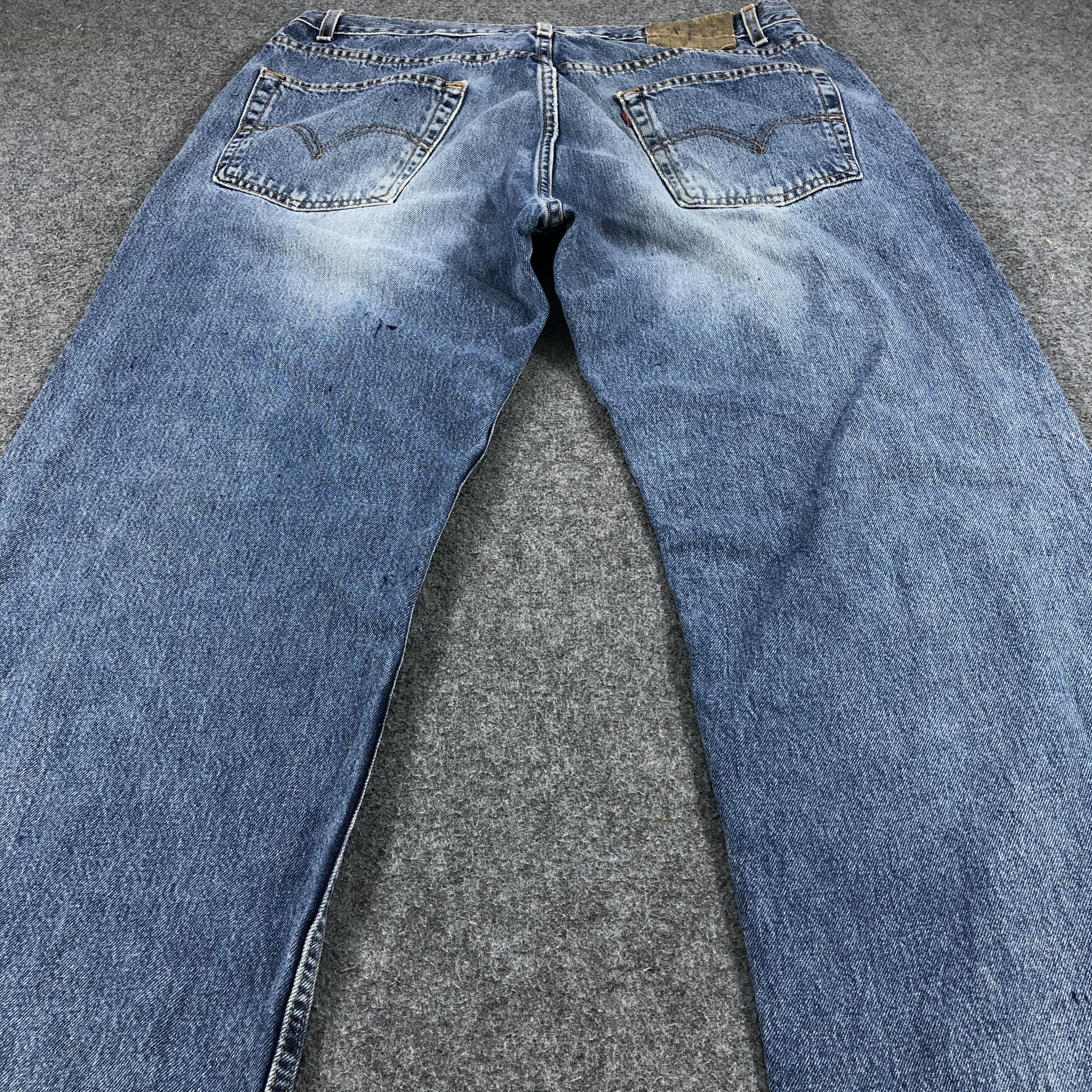 Levi's Faded Blue Vintage Levis 569 Jeans Straight Denim-J1067 Size US 35 - 4 Thumbnail