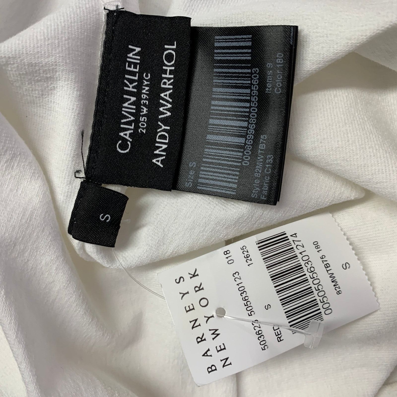 Calvin Klein 205W39NYC Electric Chair White Red Print Cotton One Pocket T-shirt Size US S / EU 44-46 / 1 - 9 Thumbnail
