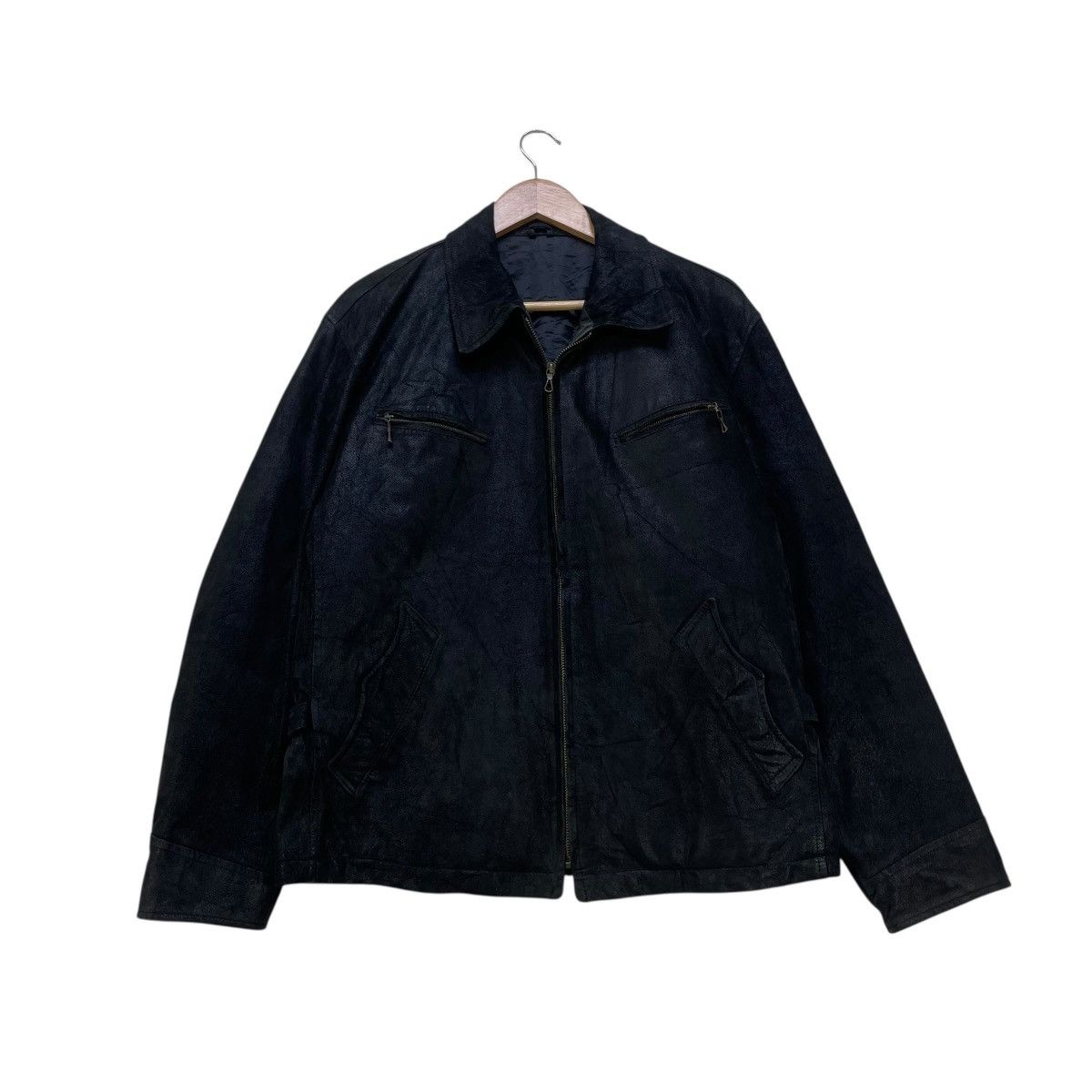 Japanese Brand 💥Vintage Junmen Leather Jacket Size US M / EU 48-50 / 2 - 1 Thumbnail