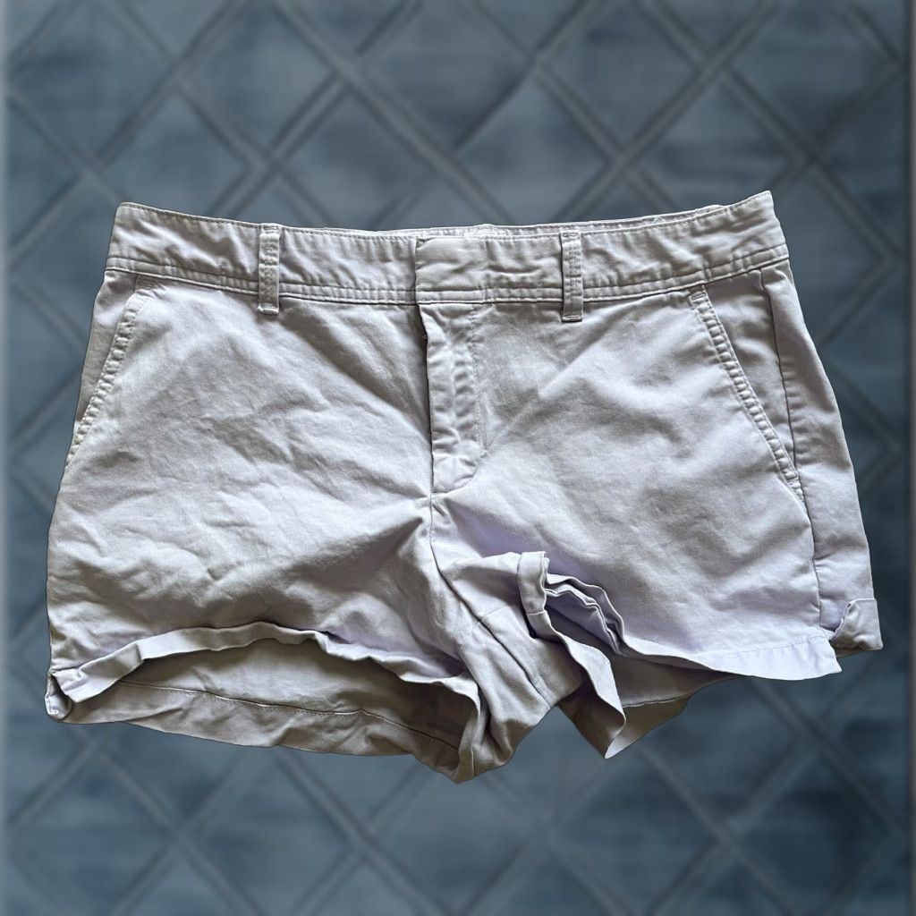 Gap Gap Shorts Women's Khaki Light Purple City Short Mid Rise Size 10 Size 32" / US 10 / IT 46 - 1 Thumbnail