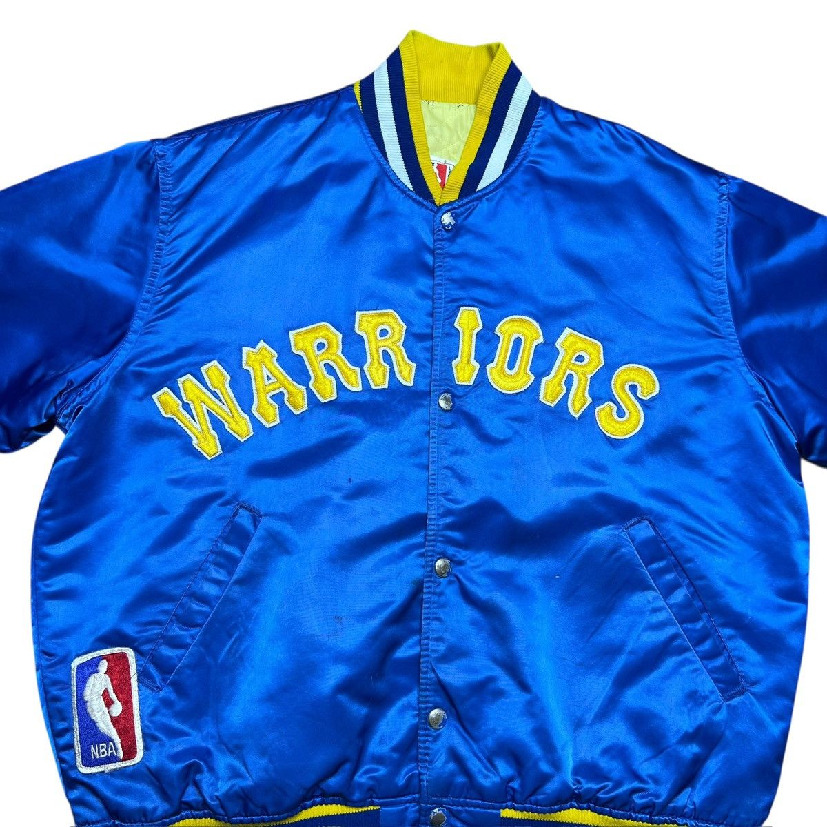 Starter 1980s NBA Golden State Warriors Starter Satin Bomber Jacket Size US L / EU 52-54 / 3 - 7 Thumbnail