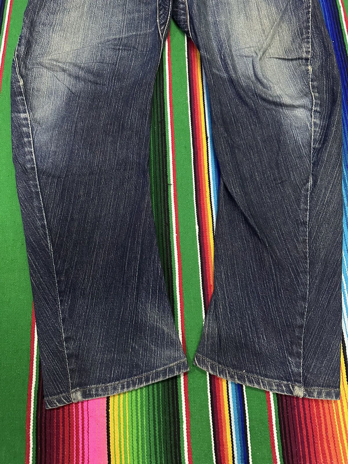 Edwin 💥 Edwin Twist Leg 💥Denim Edwin blue trip with flare design 💥 Size US 34 / EU 50 - 13 Thumbnail