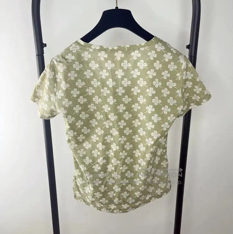 Max Mara MaxMara Light Green Cotton Women's Shirt . Size S / US 4 / IT 40 - 2 Thumbnail