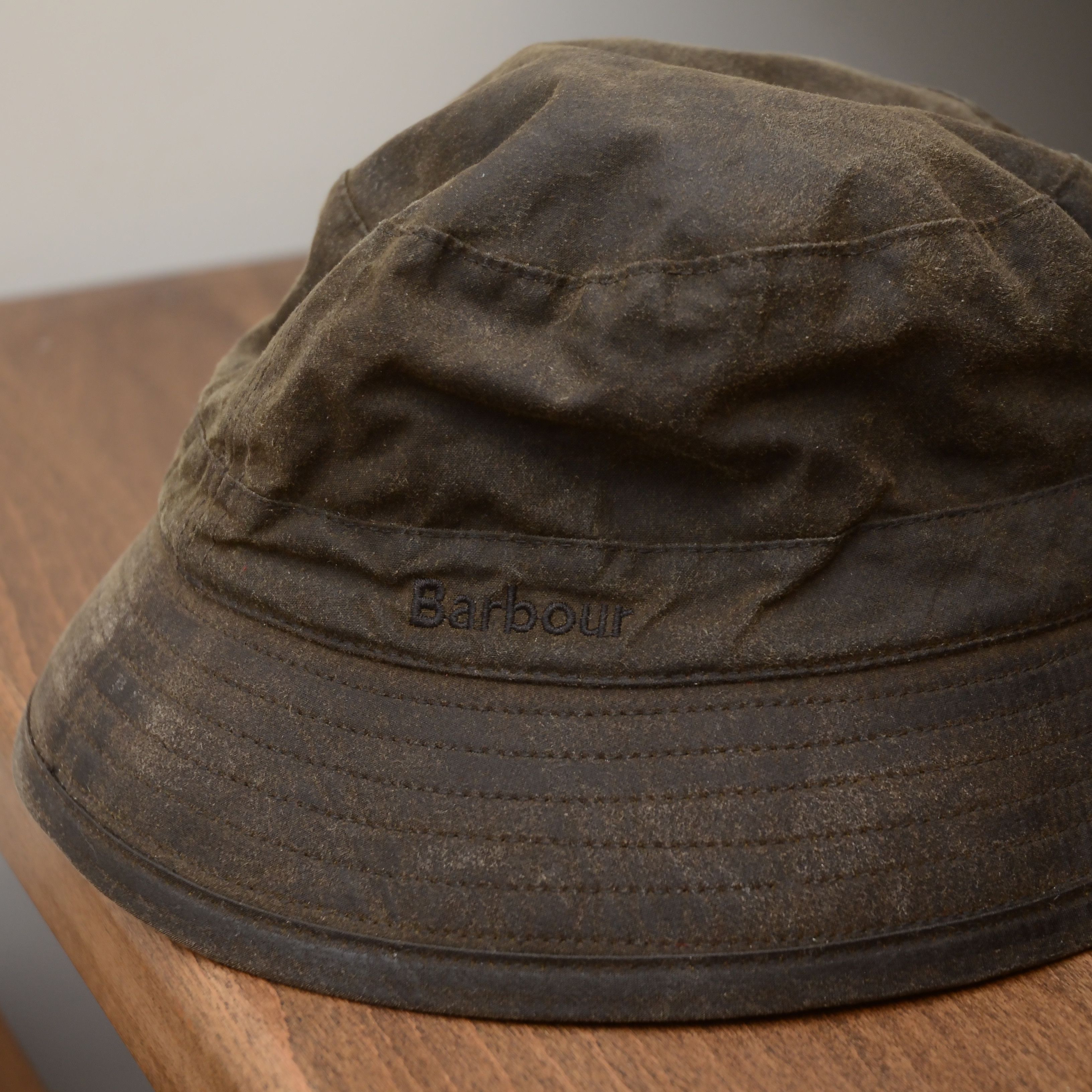Barbour BARBOUR Waxed Cotton Bucket Hat Khaki Brown Waterproof Size ONE SIZE - 6 Thumbnail
