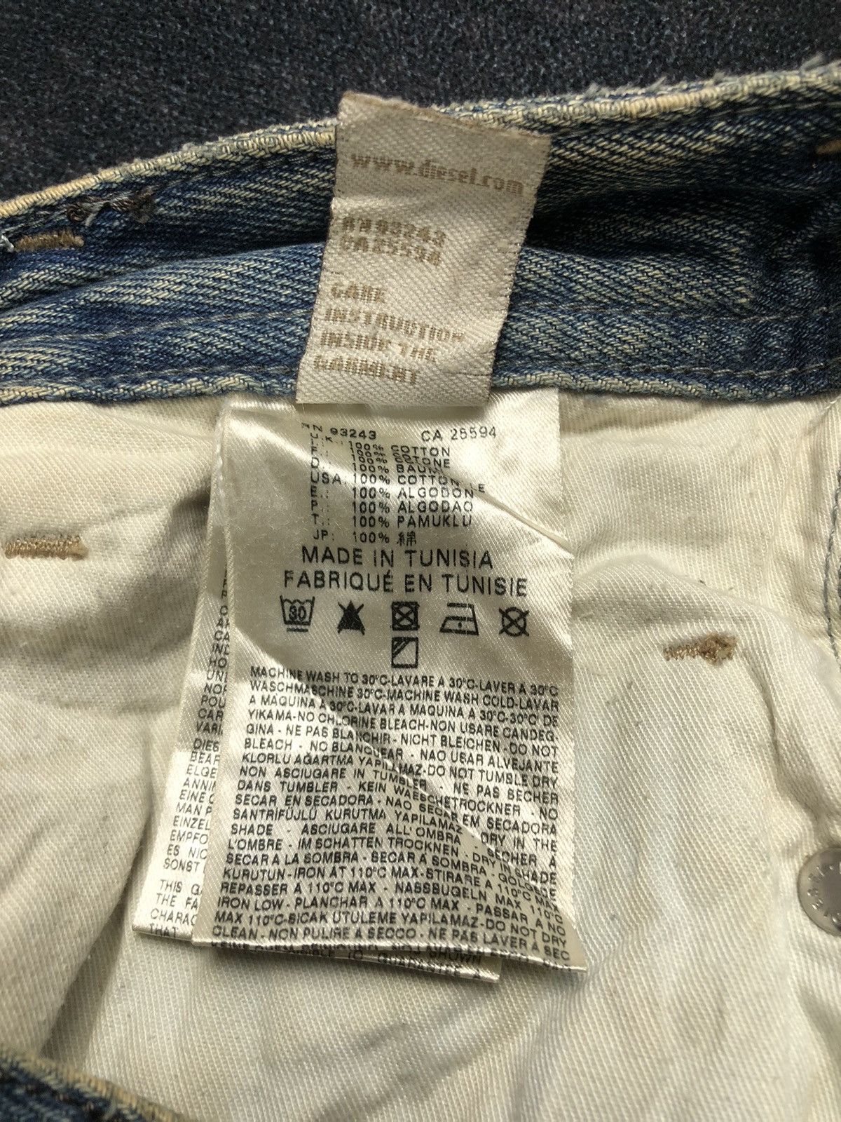 Diesel Vintage Diesel Distressed Dirty Faded Jeans Size US 32 / EU 48 - 18 Thumbnail