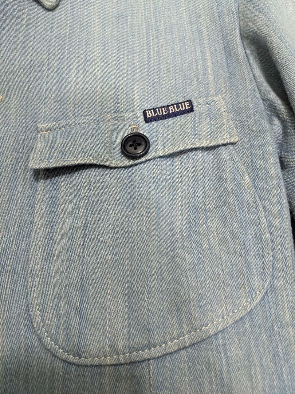 Blue Blue Japan CHORE JACKET BLUE BLUE JAPAN HICKORY BLUE DENIM INDIGO Size US S / EU 44-46 / 1 - 11 Thumbnail
