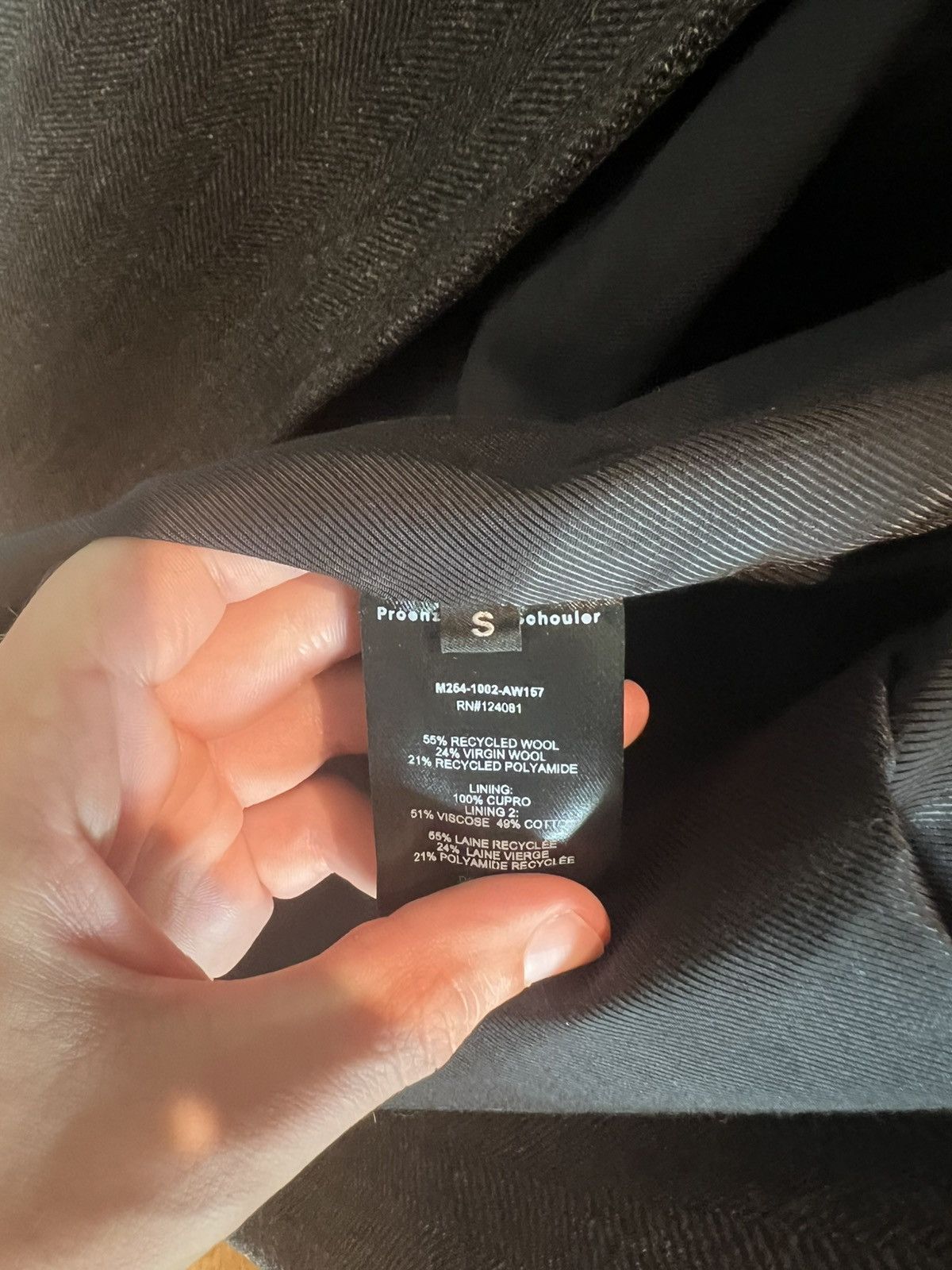Other Proenza Schouler Men’s Wool Coat Size US S / EU 44-46 / 1 - 6 Thumbnail
