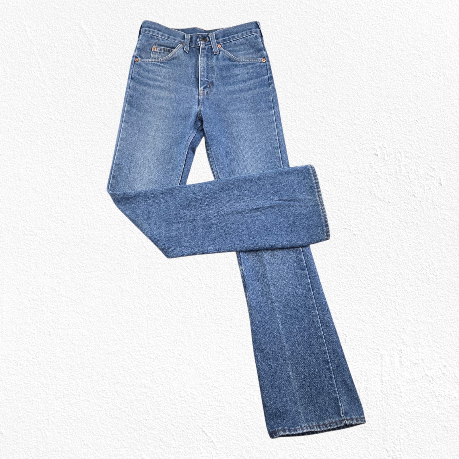 Vintage Vintage 70s Plain Pockets Flare Jeans 26 Size 26" / US 2 / IT 38 - 12 Thumbnail