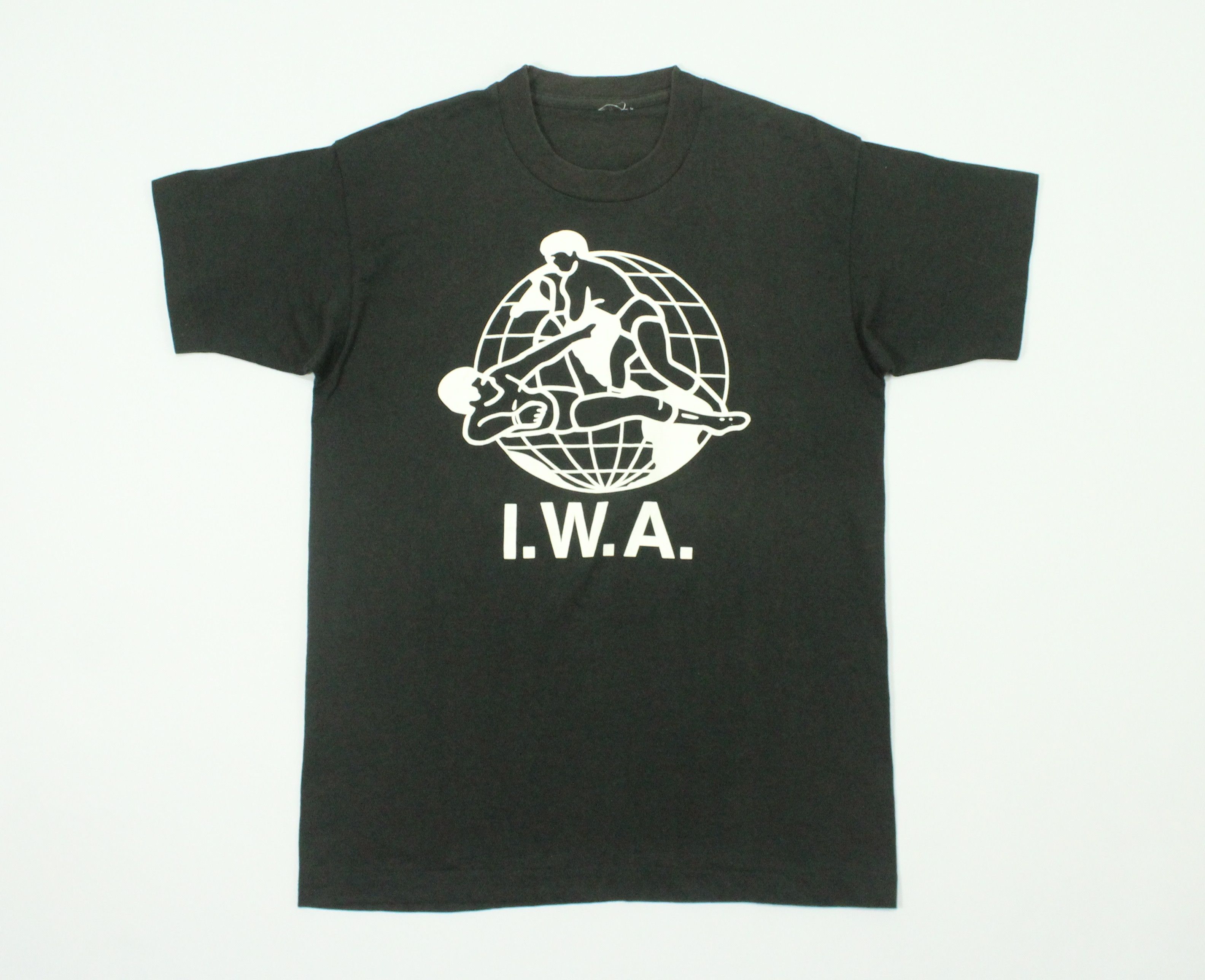 Vintage × WWE × WWF Vintage I.W.A. T Shirt Wrestling Single Stitch Shirt Size US S / EU 44-46 / 1 - 4 Thumbnail