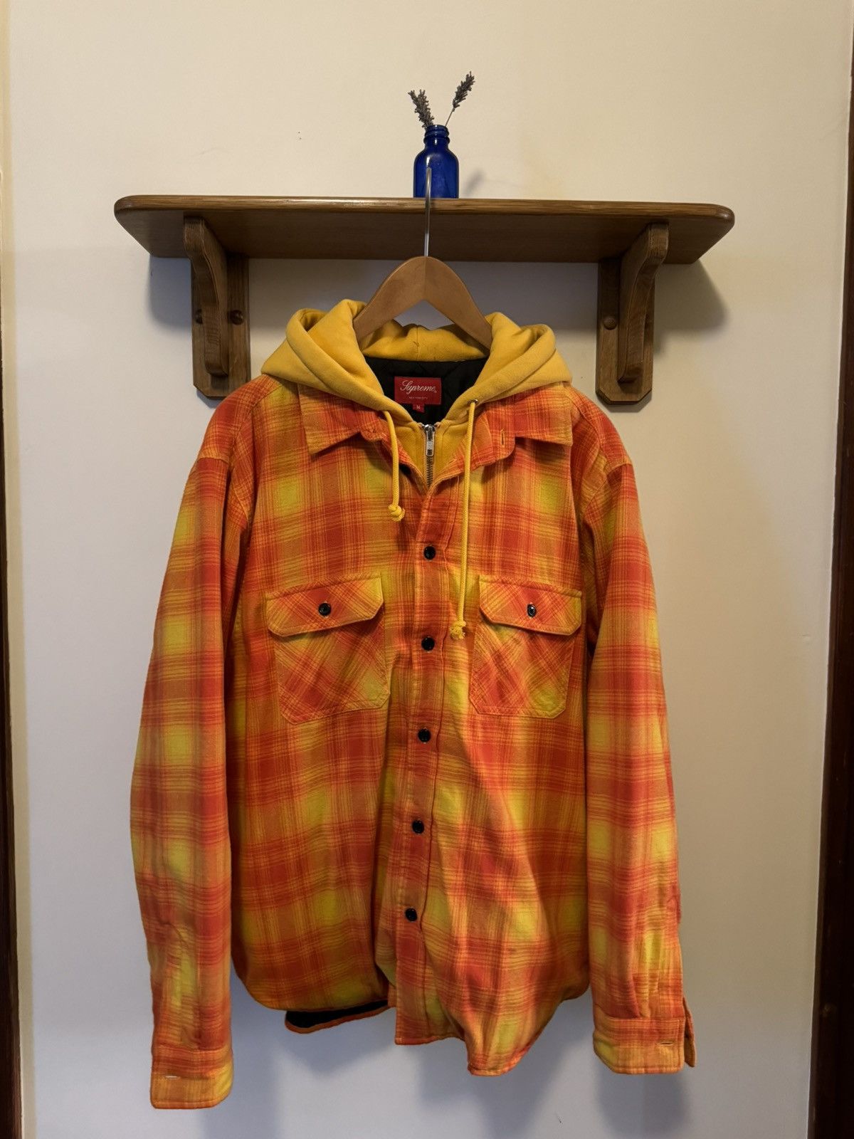 Supreme Supreme FW21 Quilted Hooded Zip Flannel Size US M / EU 48-50 / 2 - 1 Thumbnail