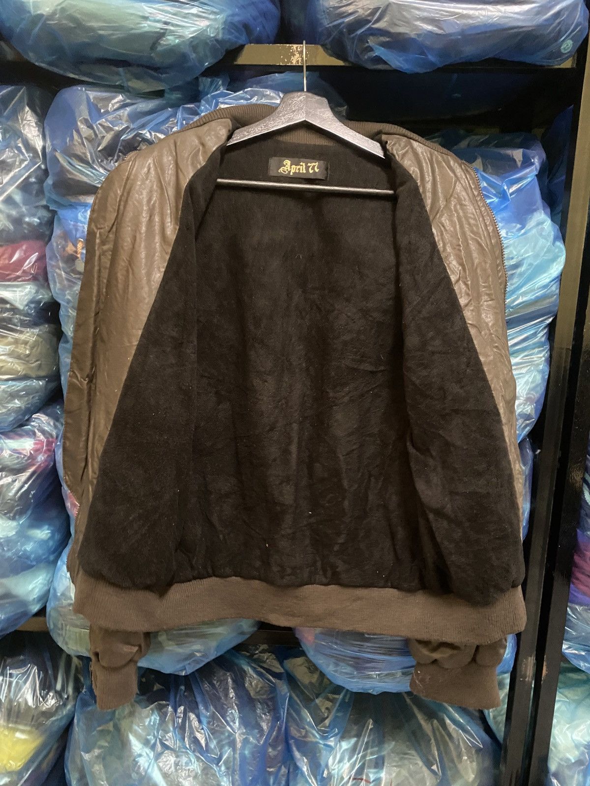 April 77 Vintage April 77 Quilted Brown Leather Biker Jacket Ribben Size US S / EU 44-46 / 1 - 8 Thumbnail