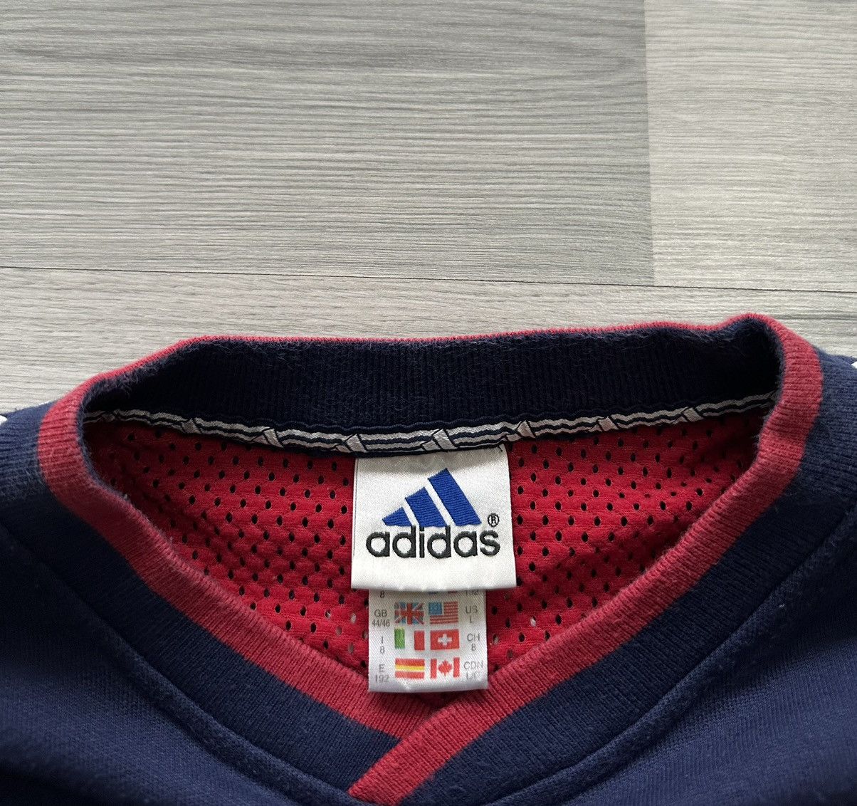 Adidas Vintage oversize sweatshirt Adidas 90s big logo Size US L / EU 52-54 / 3 - 5 Thumbnail