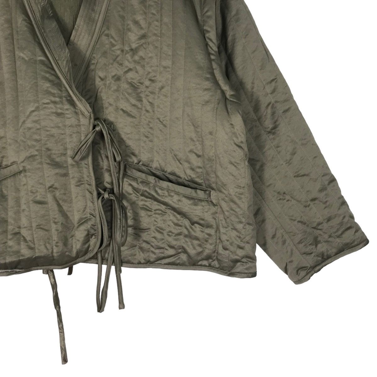 Japanese Brand 🔥 SOLOV ASYMETRIC CROP LINER JACKET Size US M / EU 48-50 / 2 - 4 Thumbnail