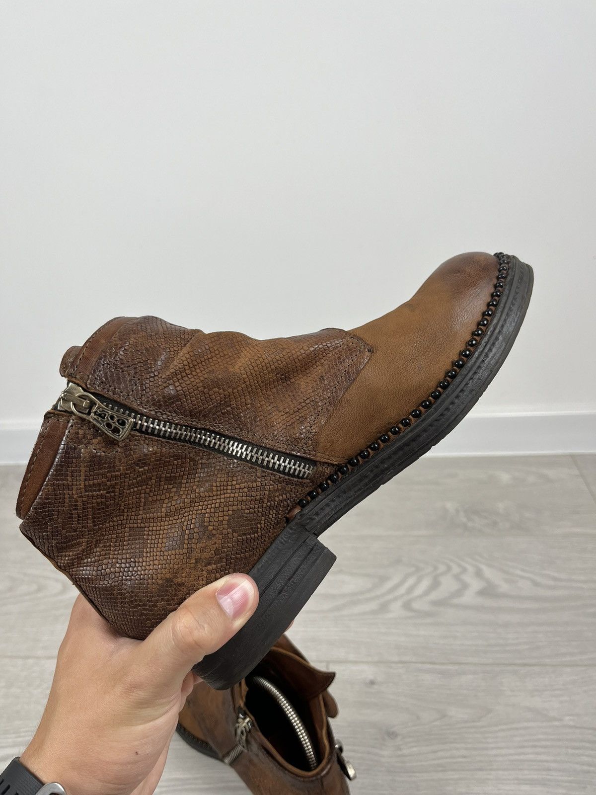 A.S.98 Airsteps A.S. 98 Brosn Leather Buckle Avante Garde Boots Size US 8 / IT 38 - 12 Thumbnail