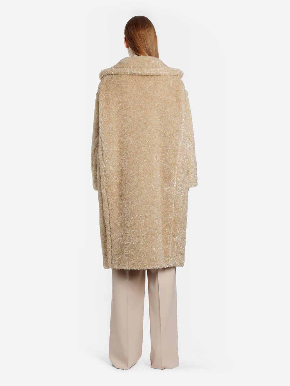 Designer × Max Mara × Weekend Max Mara Max Mara A/W 2019 camel wool blend teddy bear style coat Size S / US 4 / IT 40 - 3 Thumbnail