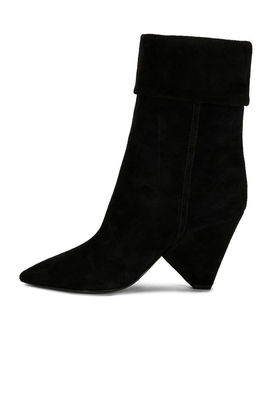 Saint Laurent Paris o1bcso1str1224 Niki Booties In Suede in Black Size US 6 / IT 36 - 5 Thumbnail