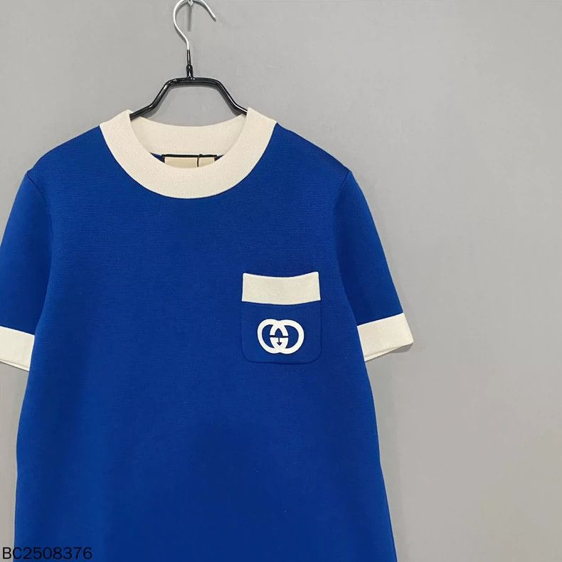 Gucci Gucci Blue logo knitted dress 2503-Nextarrow Size L / US 10 / IT 46 - 2 Thumbnail