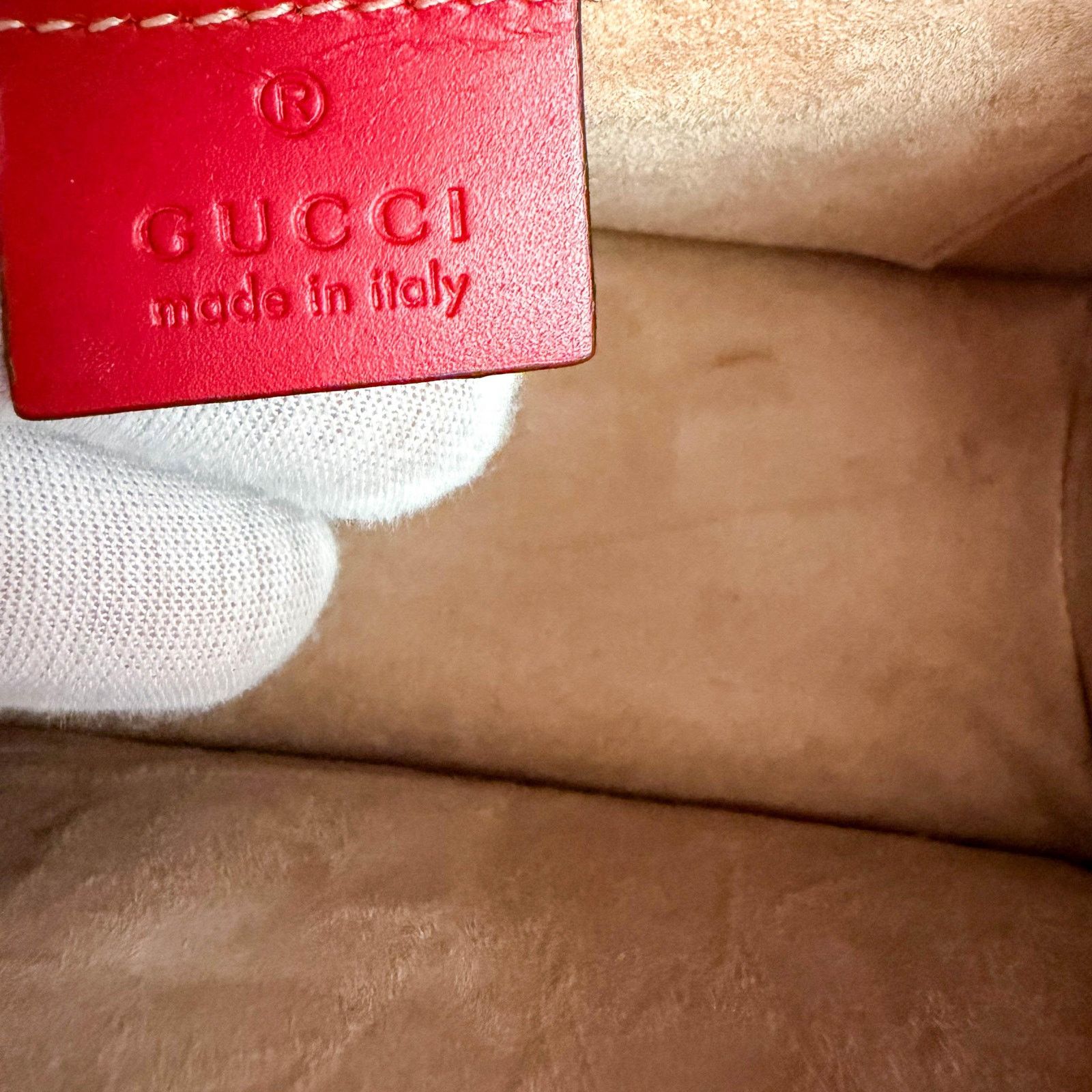 Gucci Authentic Gucci Sylvie Red Leather Small Shoulder Bag Size ONE SIZE - 11 Thumbnail