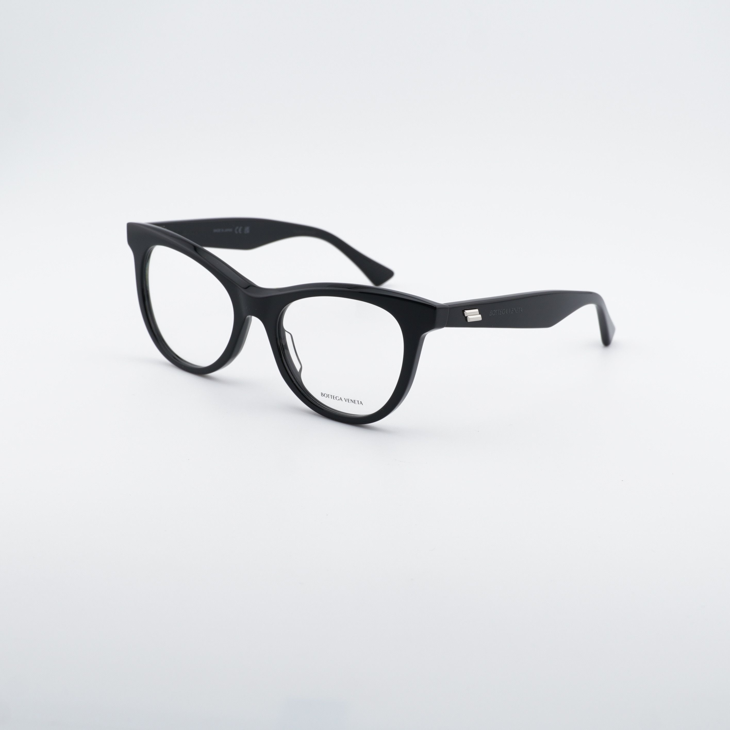 Bottega Veneta Bottega Veneta BV1064O 001 Eyeglasses Black 52mm Cat Eye Size ONE SIZE - 9 Thumbnail