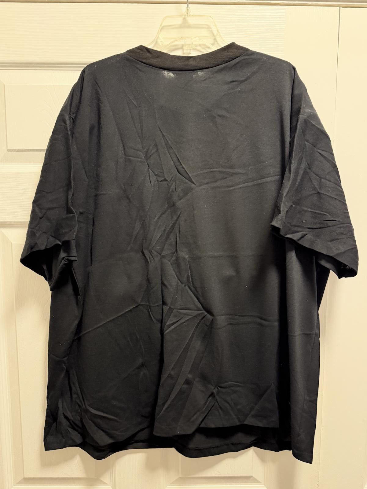 Designer Roaman’s 3X Rainbow Slashed Black Tee – USA Made Tie-Dye Size 3XL / US 20-22 - 3 Thumbnail