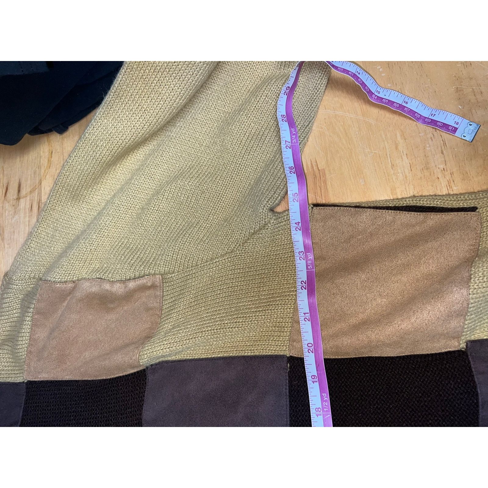 Vintage Vintage Syllables System Sweater Brown Beigh Patchwork VTG 2 Size US XXL / EU 58 / 5 - 8 Thumbnail