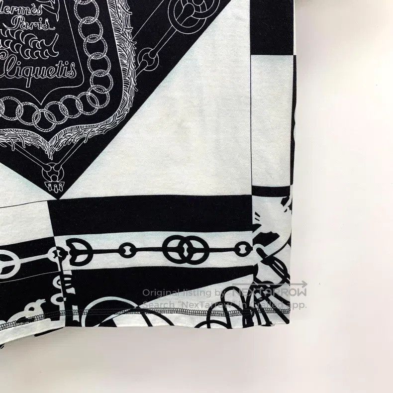 Hermes Hermes Color block buckle geometric pattern print cotton r Size S / US 4 / IT 40 - 4 Thumbnail