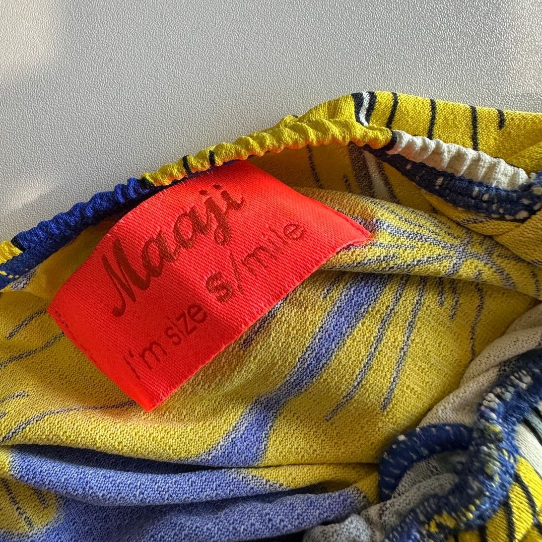 Other Maaji Yellow White Blue SandCastle Sleeveless Maxi Dress S Size S / US 4 / IT 40 - 13 Thumbnail