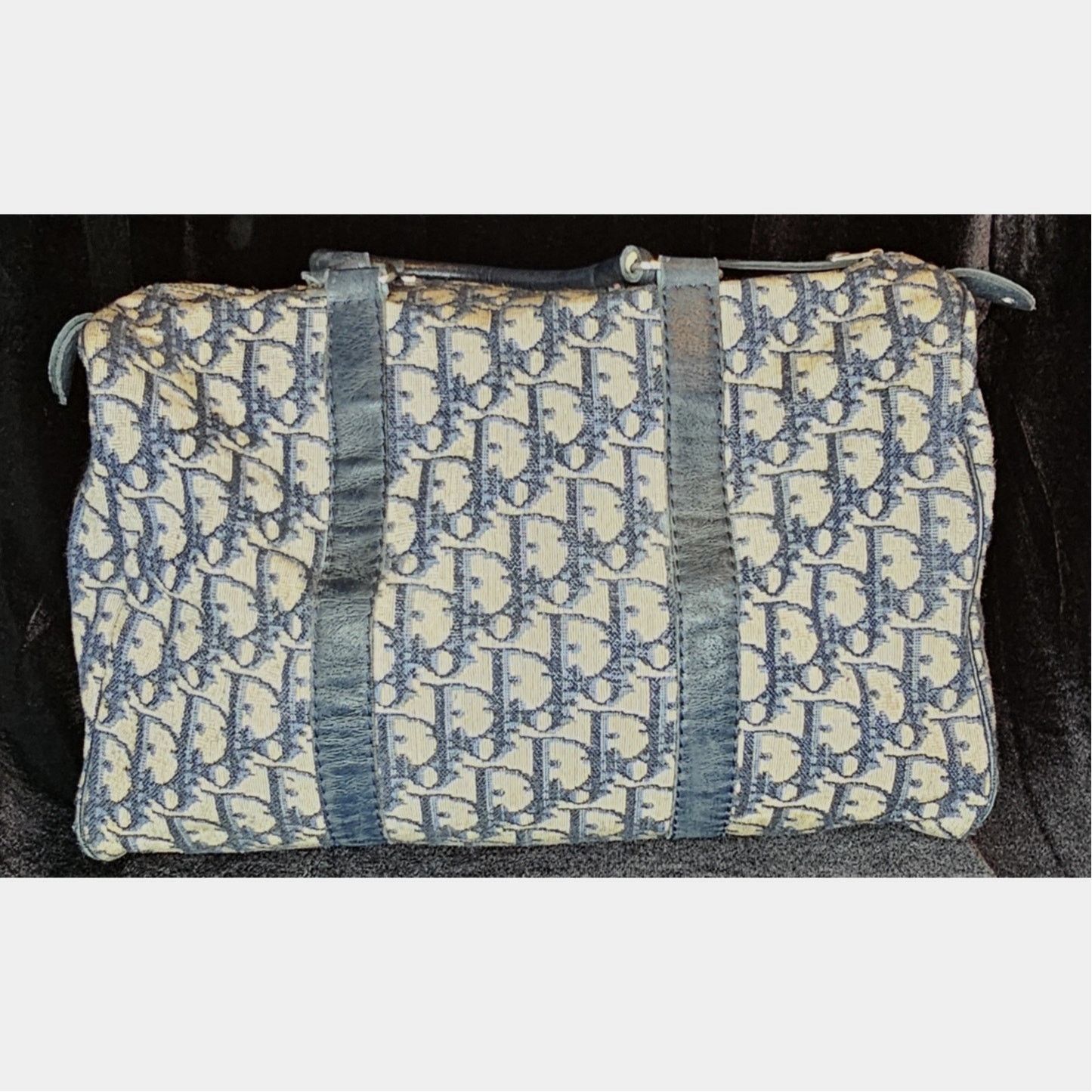 Dior Christian Dior Vintage Trotter Boston bag in navy blue Size ONE SIZE - 5 Thumbnail