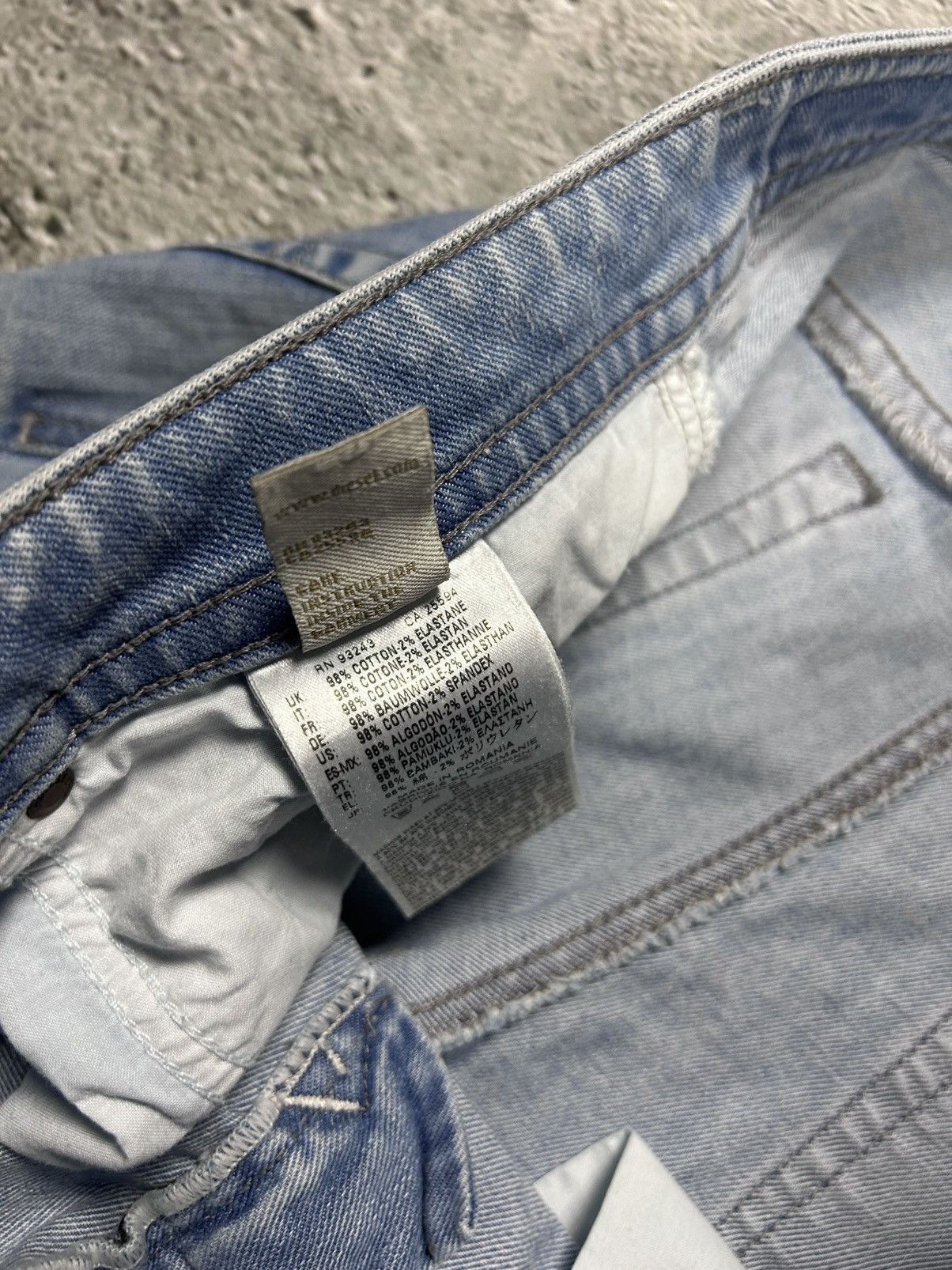 Diesel × Vintage Diesel jeans vintage baby blue Thavar Y2K slim fit Size US 34 / EU 50 - 10 Thumbnail