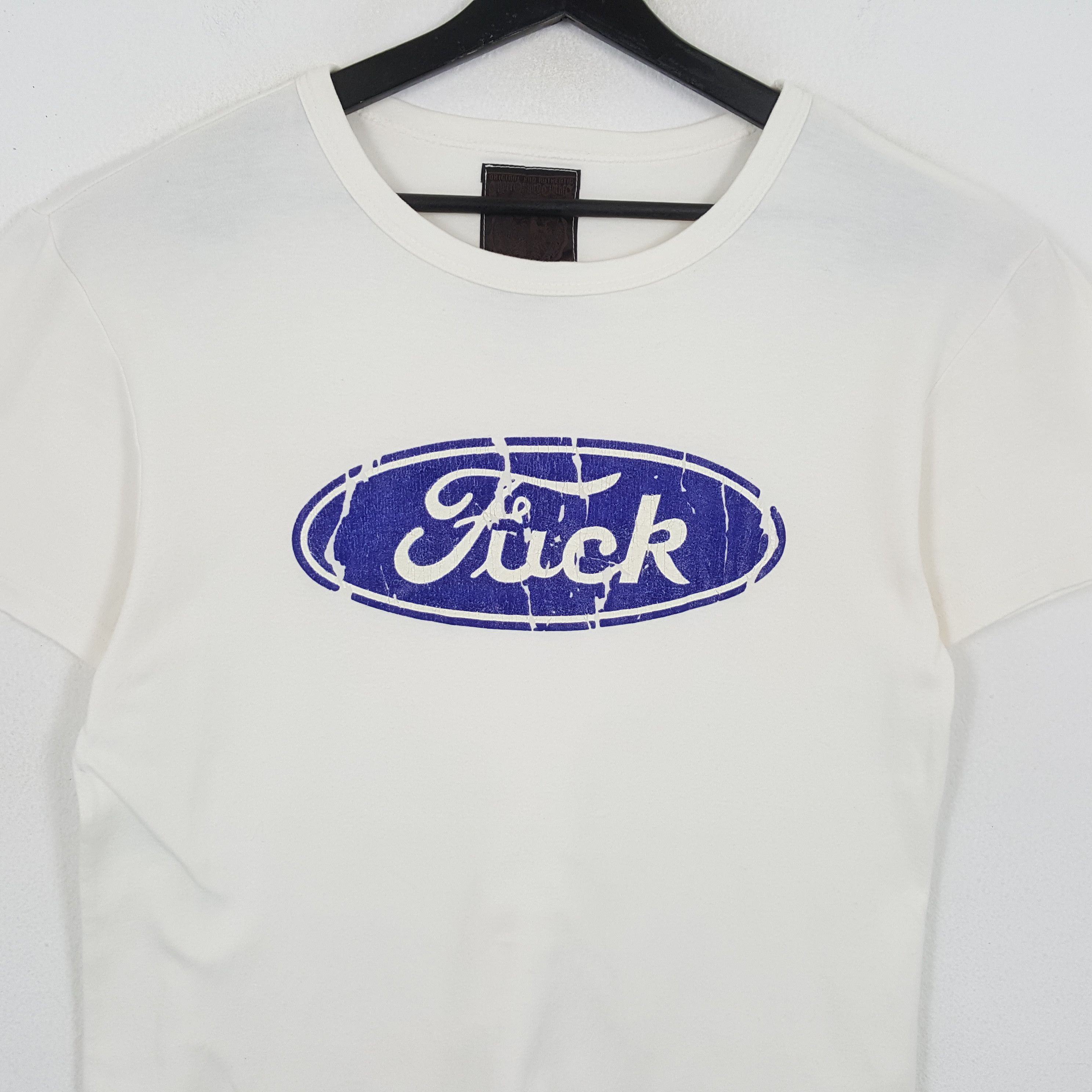 Fuck Art, Make Tees × Japanese Brand × Vintage FUCK Ford Parody Style Streetwear Tshirt Size US M / EU 48-50 / 2 - 2 Thumbnail