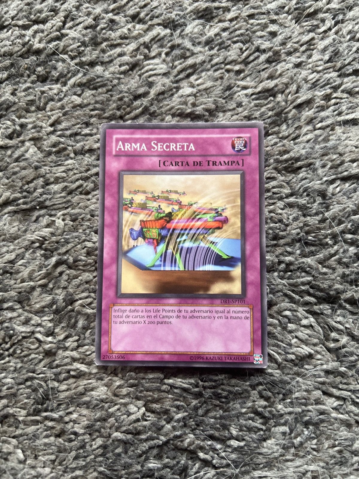 Vintage 1996 Konami Yu-Gi-Oh! Arma Secreta Card Size ONE SIZE - 1 Thumbnail