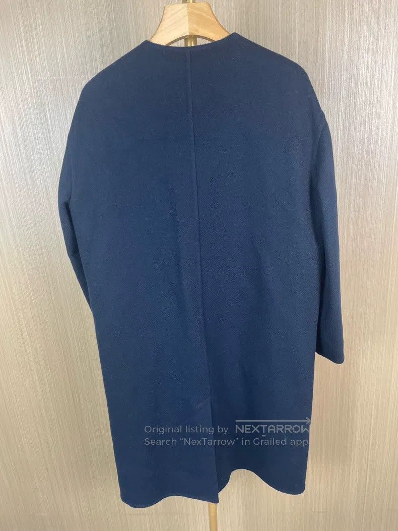 Hermes Hermes Navy Cashmere Coat Size XXS / US 00 / IT 34 - 2 Thumbnail