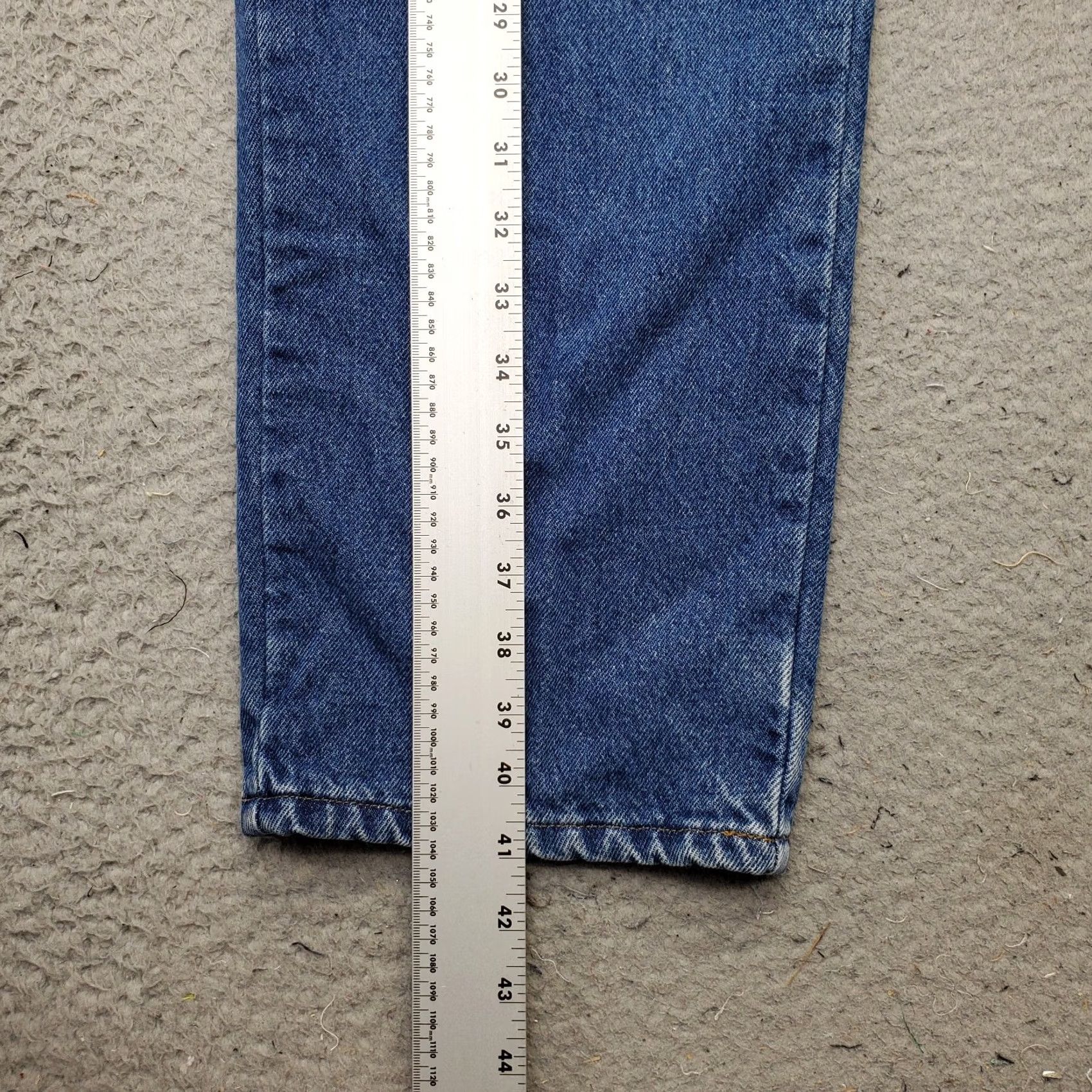 Vintage L.L.Bean Jeans Mens 35x30 Blue Denim Straight Leg 5-Pocket Regular Fit Size 35 Mens Size US 35 - 4 Thumbnail