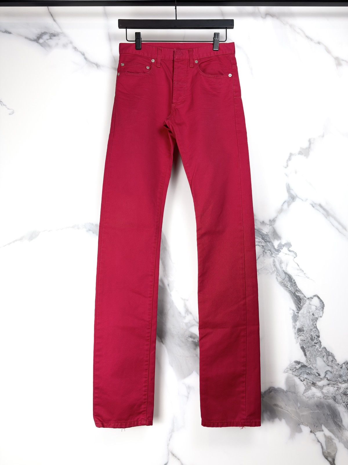 Dior × Hedi Slimane Dior Homme SS05 Red denim | Grailed