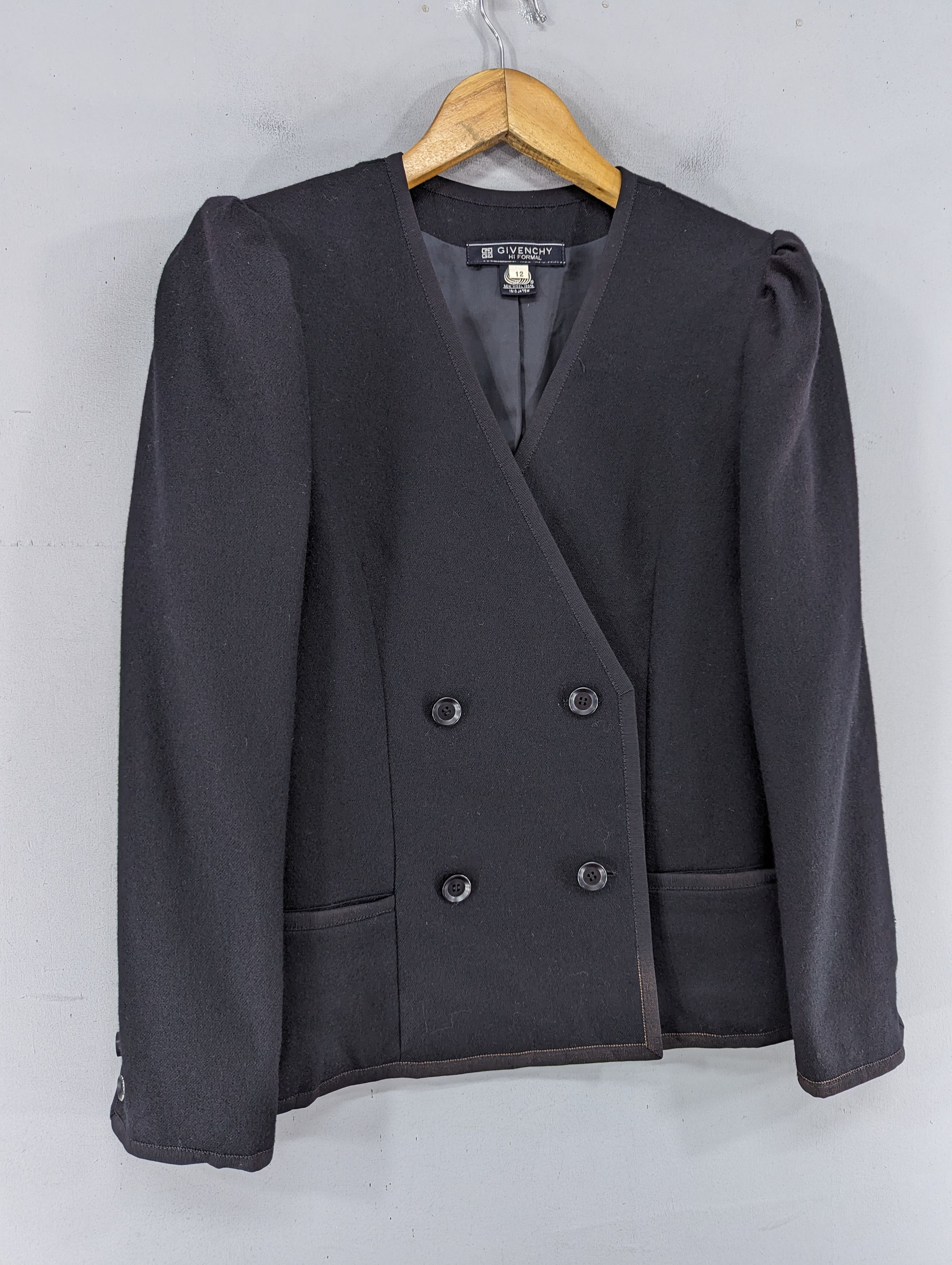 Givenchy Givenchy Hi Formal Wool Crop Coat Blazer Jacket Size XL / US 12-14 / IT 48-50 - 3 Thumbnail