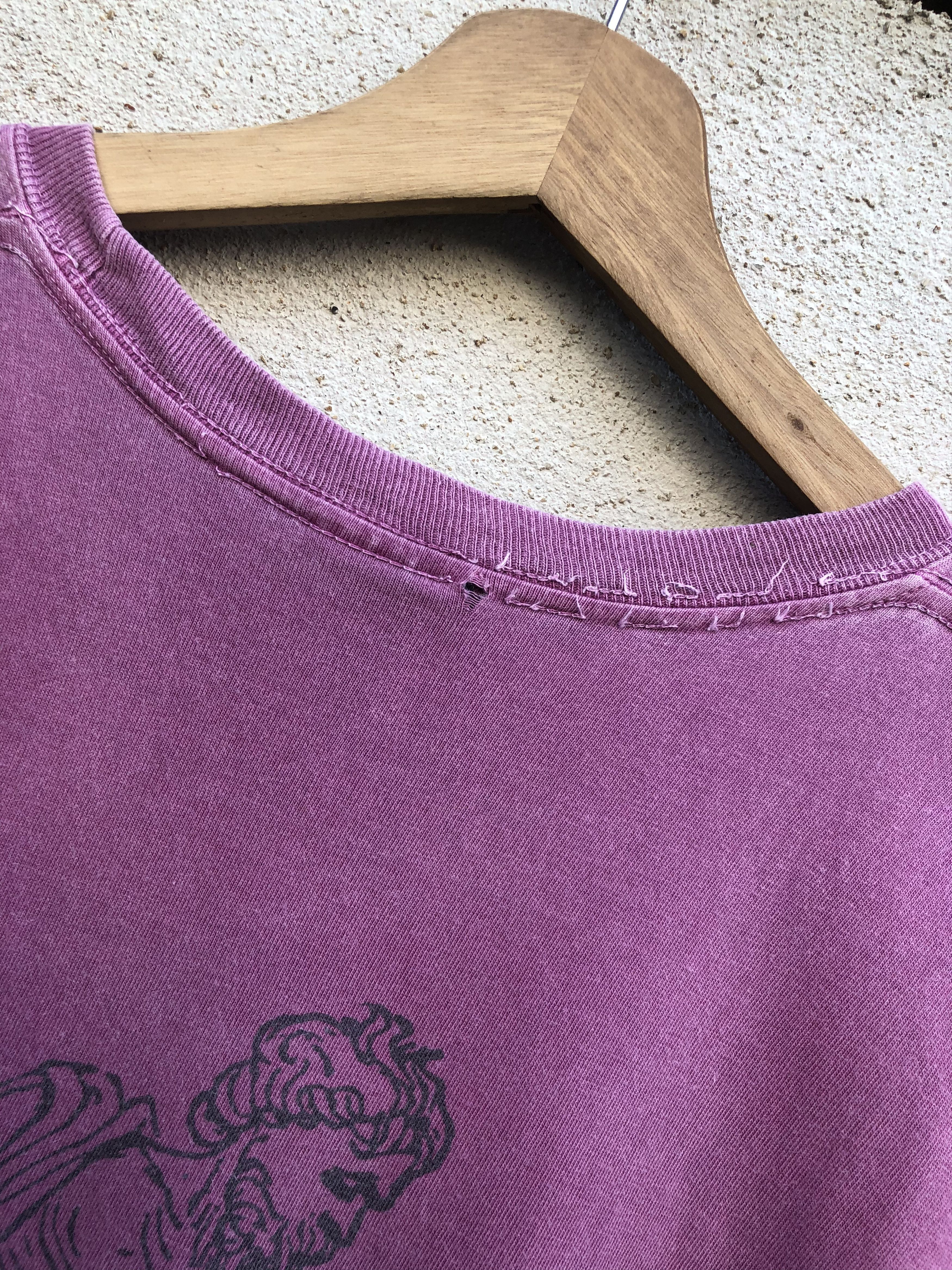 Stussy Stussy Poseidon Pigment Dyed Tshirt Distressed Size US M / EU 48-50 / 2 - 7 Thumbnail